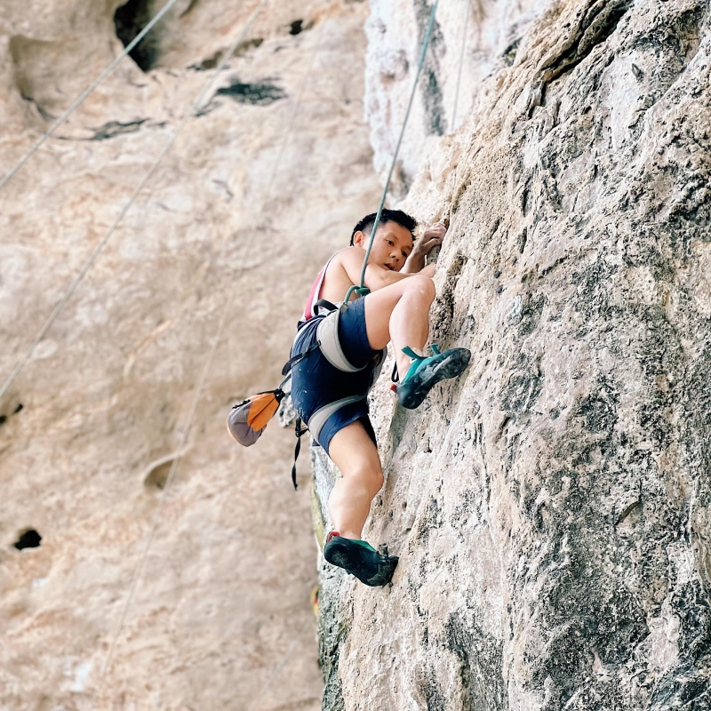 Andrew climbing - image 2
